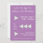 Amusement Theme Park Birthday Party Invitation Kaart (Achterkant)