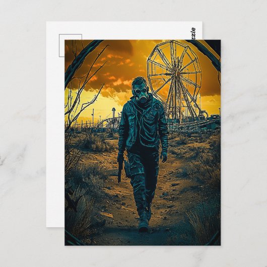 Amusementpark Briefkaart (Voorkant / Achterkant)