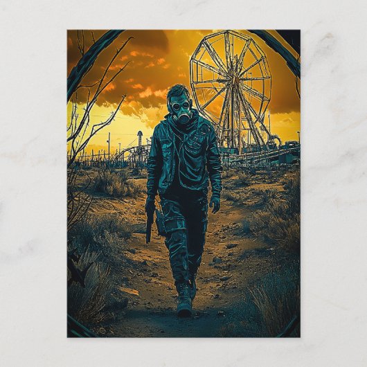 Amusementpark Briefkaart (Voorkant)