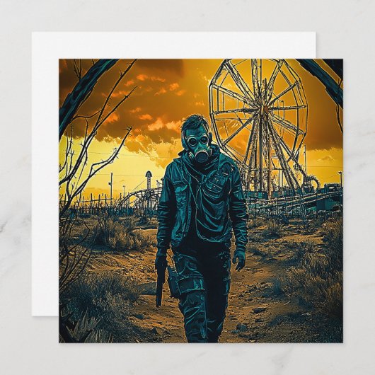 Amusementpark Feestdagenkaart (Voorkant / Achterkant)