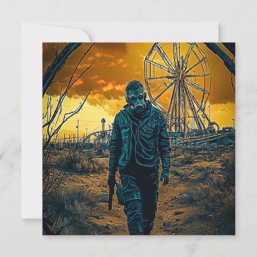 Amusementpark Feestdagenkaart (Voorkant)