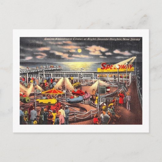 Amusements, Seaside Heights, New Jersey Briefkaart (Voorkant)