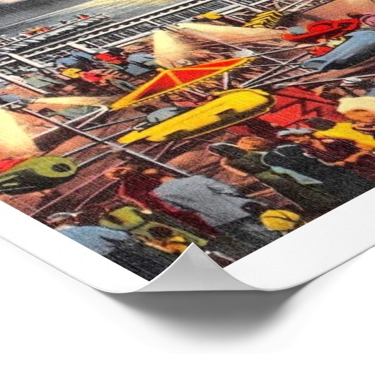 Amusements, Seaside Heights, New Jersey  Poster (Hoek)