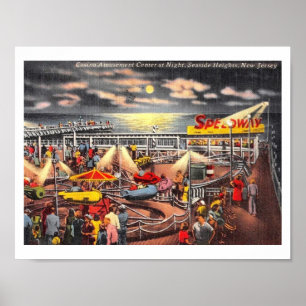 Amusements, Seaside Heights, New Jersey  Poster