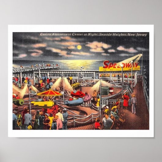 Amusements, Seaside Heights, New Jersey  Poster (Voorkant)