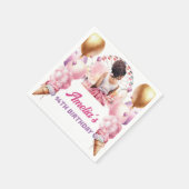 Amusementspark Afro-Amerikaanse verjaardag Servet (Hoek)