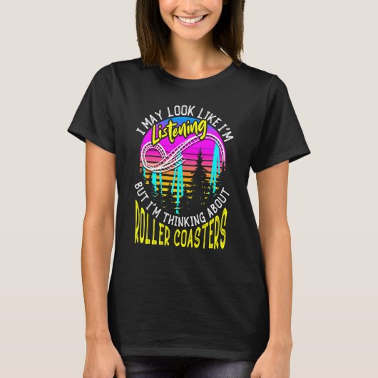 Amusementspark over Onderzetters van Rollers T-shirt (Voorkant)