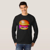 amuserende Burger Foodie T-shirt (Voorkant volledig)