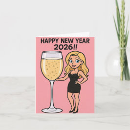 Amusing New Year's card Feestdagen Kaart
