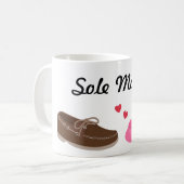 Amusing Soul mates Sole Mates Pun Humor Koffiemok (Voorkant links)