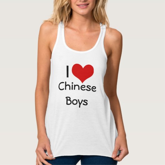 AMWF - I Heart Chinese Boys T-shirt - Vrouwen (Voorkant)