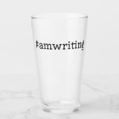 #amwriting glas (Voorkant)