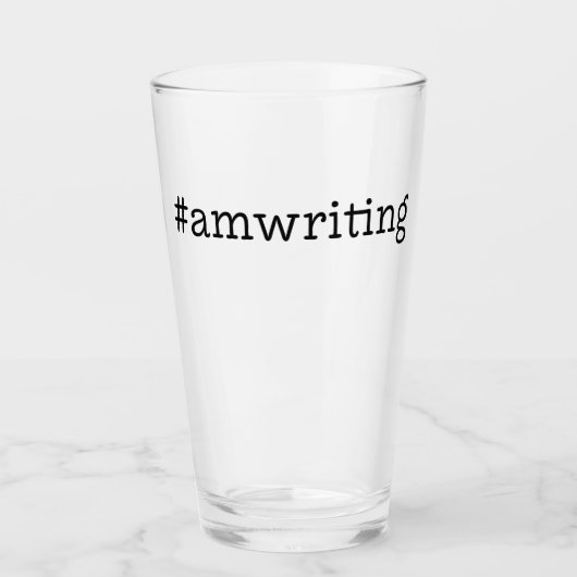 #amwriting glas (Voorkant)