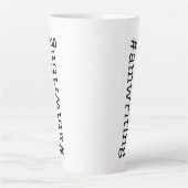 #amwriting latte mok (Voorkant)