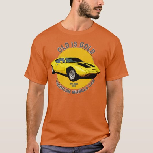 AMX American Muscle 60s 70s Old is Gold T-shirt (Voorkant)