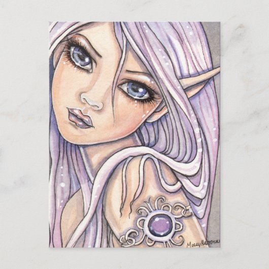 Amy Amethyst Fairy Briefkaart beroemd gemaakt door (Voorkant)