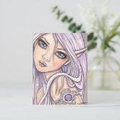 Amy Amethyst Fee Postkaart door Molly Harrison (Staand voorkant)