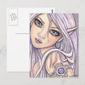 Amy Amethyst Fee Postkaart door Molly Harrison (Voorkant / Achterkant)