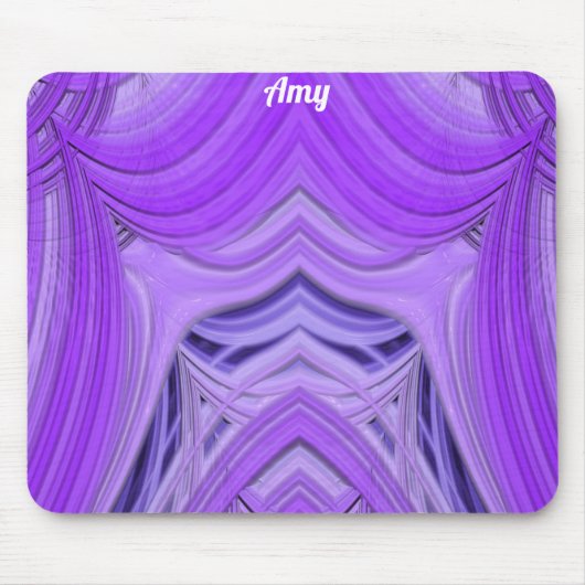 AMY ~ Blauwe Lavendel en Paarse Design Muismat (Voorkant)