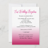 Amy Bows linten strik en kantdetails fuchsia Kaart (Achterkant)