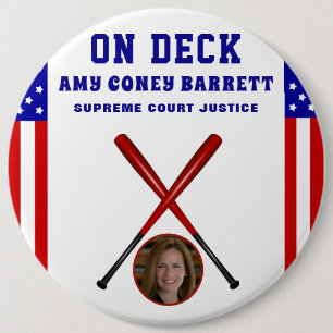 AMY CONEY BARRETT US SUPREME RECHTBANK JUSTITIE RONDE BUTTON 6,0 CM