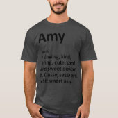 AMY Definition Personalized Name Funny Birthday T-shirt (Voorkant)