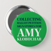 Amy die de Button van de Handtekeningen verzamelt (Voorkant /achterkant)