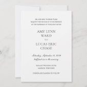 Amy Elegant Wedding Kaart (Voorkant)