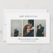 Amy Elegant Wedding Save The Date (Voorkant)