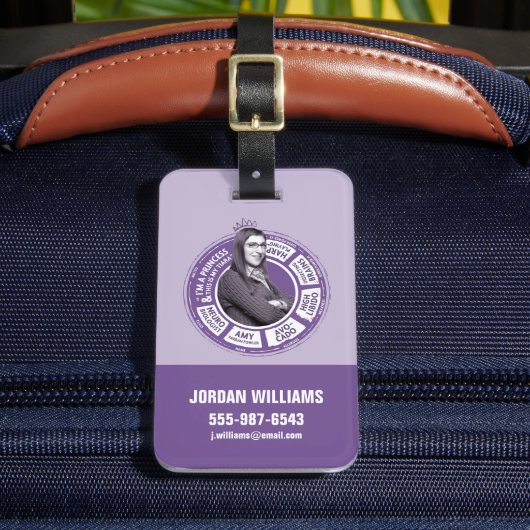 Amy Farrah Fowler Info Grafisch Bagagelabel (Voorkant Insitu 2)