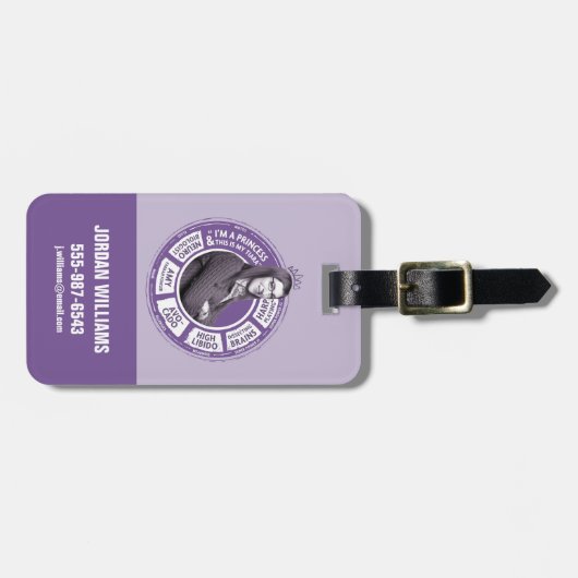 Amy Farrah Fowler Info Grafisch Bagagelabel (Voorkant horizontaal)