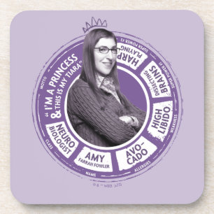Amy Farrah Fowler Info Grafisch Bier Onderzetter