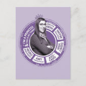 Amy Farrah Fowler Info Grafisch Briefkaart (Voorkant)