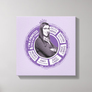 Amy Farrah Fowler Info Grafisch Canvas Afdruk