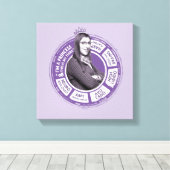 Amy Farrah Fowler Info Grafisch Canvas Afdruk (Insitu (Houten vloer))