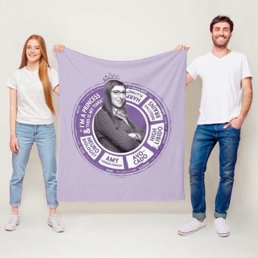 Amy Farrah Fowler Info Grafisch Fleece Deken (In situ)