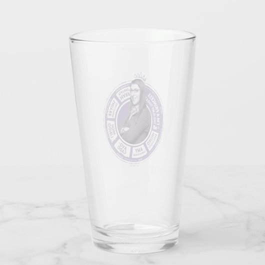 Amy Farrah Fowler Info Grafisch Glas (Achterkant)