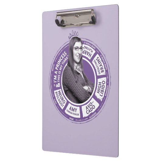 Amy Farrah Fowler Info Grafisch Klembord (Links)