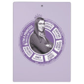 Amy Farrah Fowler Info Grafisch Klembord (Achterkant)