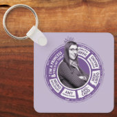 Amy Farrah Fowler Info Grafisch Sleutelhanger (Voorkant)