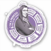 Amy Farrah Fowler Info Grafisch Sticker (Voorkant)