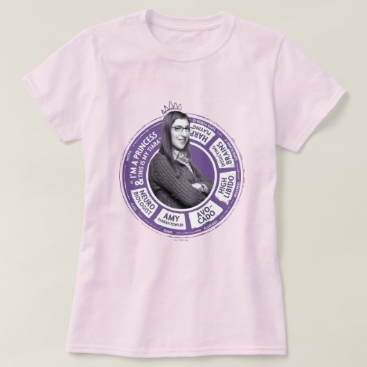 Amy Farrah Fowler Info Grafisch T-shirt (Design voorkant)