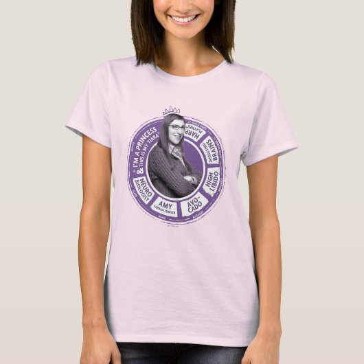 Amy Farrah Fowler Info Grafisch T-shirt (Voorkant)