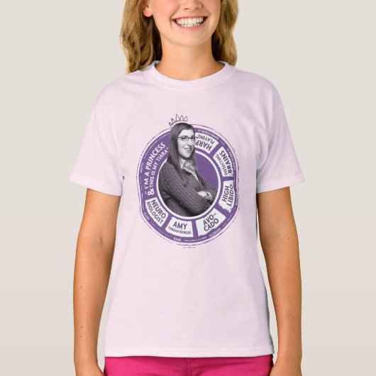 Amy Farrah Fowler Info Grafisch T-shirt (Voorkant)