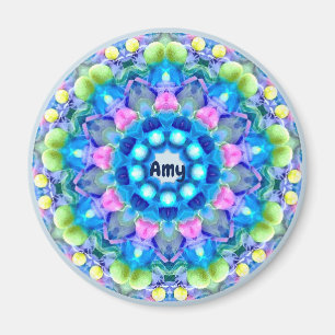 AMY ~ Gepersonaliseerd paaspatroon fractal ~ Magneet