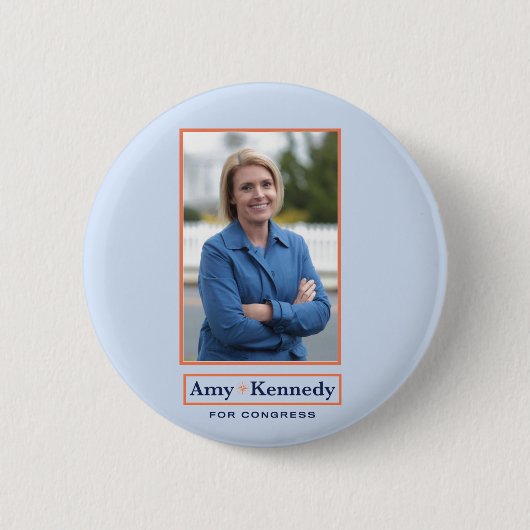 Amy Kennedy voor het Congres 2020 Ronde Button 5,7 Cm (Voorkant)