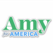 Amy Klobuchar 2020 Amy voor President Sticker (Voorkant)