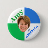 Amy Klobuchar 2020 Ronde Button 5,7 Cm (Voorkant)