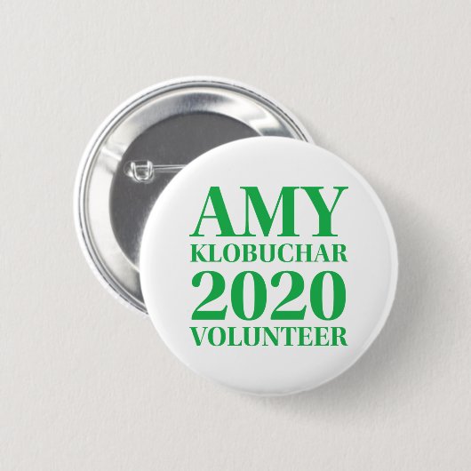 Amy Klobuchar Volunteer 2-inch Button (Voorkant /achterkant)