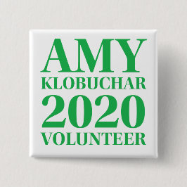 Amy Klobuchar Volunteer 2-inch Square Button